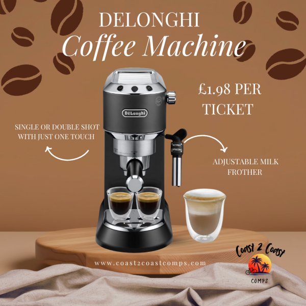 WIN a De’Longhi Dedica Deluxe Espresso Machine!