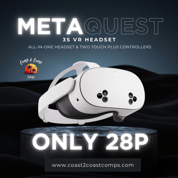 META QUEST 3S VR HEADSET - ONLY 28P PER TICKET!