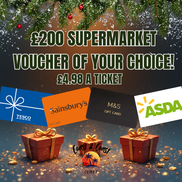 COASTERS CHRISTMAS ADVENT – DAY 19  - £200 Supermarket Voucher – YOUR CHOICE