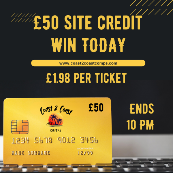 DAILY £50 SITE CREDIT - ENDS TODAY!