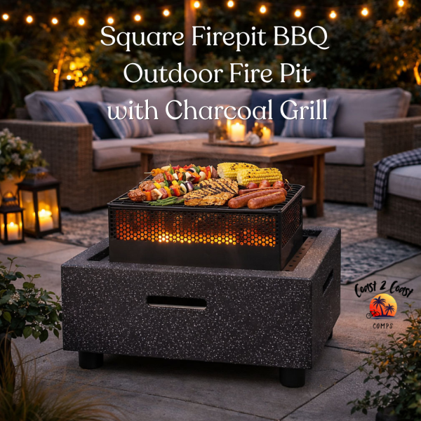WIN a Square Firepit BBQ