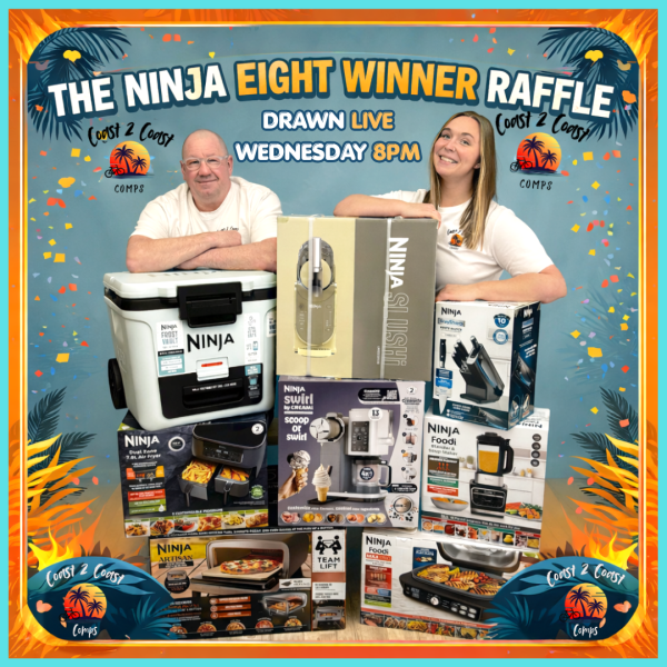 The Ninja EIGHT WINNER Raffle! ONE COMP - EIGHT WINNERS! OVER £2,000 OF NINJA PRIZES WILL BE WON!!