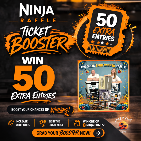 NINJA RAFFLE – 50 ENTRY BOOSTER