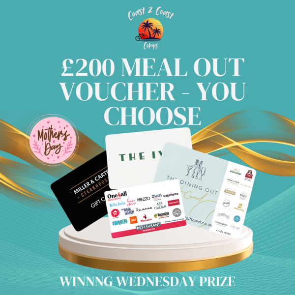 £200 MEAL OUT VOUCHER – YOU CHOOSE