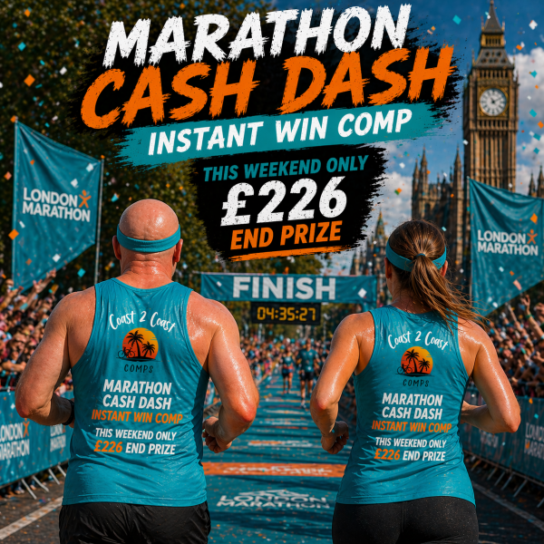 🇬🇧 LONDON MARATHON CASH DASH INSTANT WIN - £226 End Prize! 🇬🇧🏃‍♀️