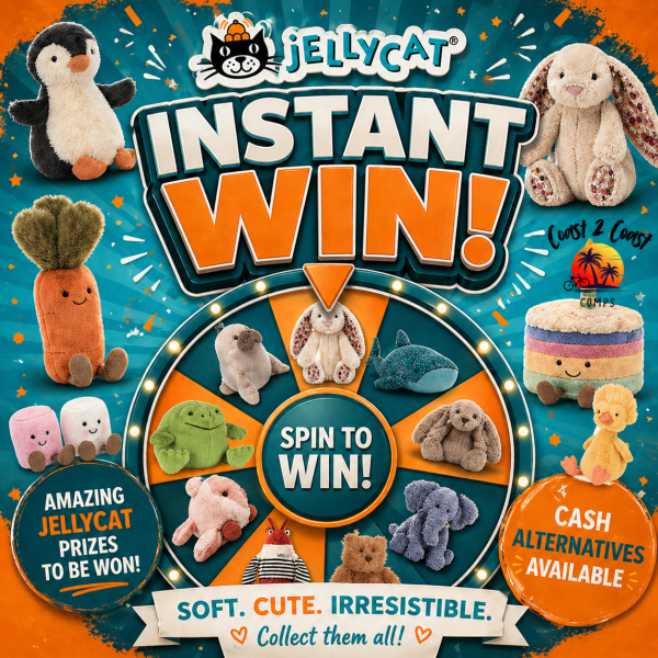 JELLYCAT £10K INSTANT WIN COMP - End Prize UK Exclusive Fish & Chips and Mushy Peas Jellycats