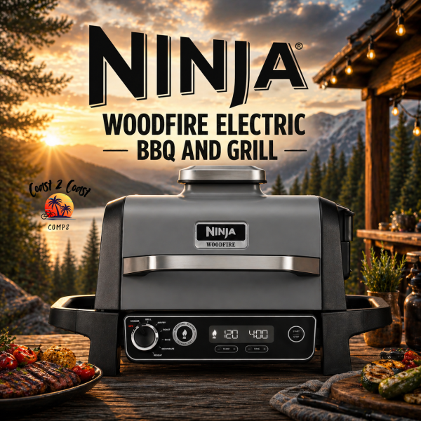NINJA WOODFIRE ELECTRIC BBQ GRILL & SMOKER