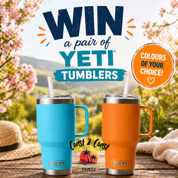 Win a PAIR OF YETI TUMBLERS