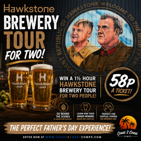 HAWKSTONE BREWERY TOUR FOR TWO!