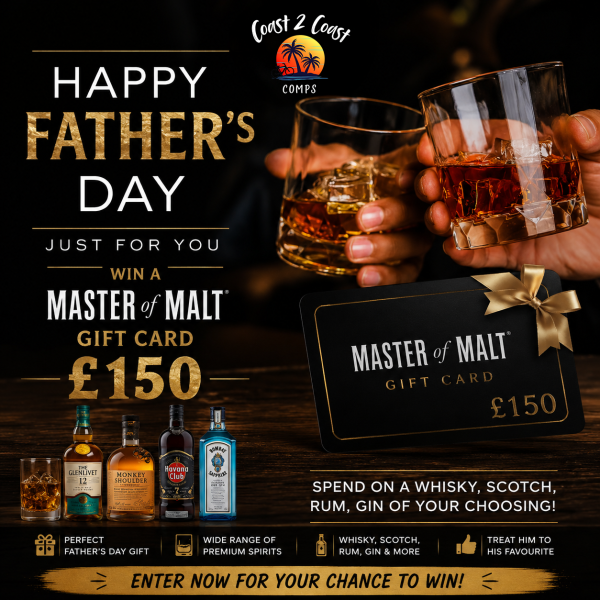 MASTER OF MALT GIFT CARD – £150 TO SPEND YOUR WAY!