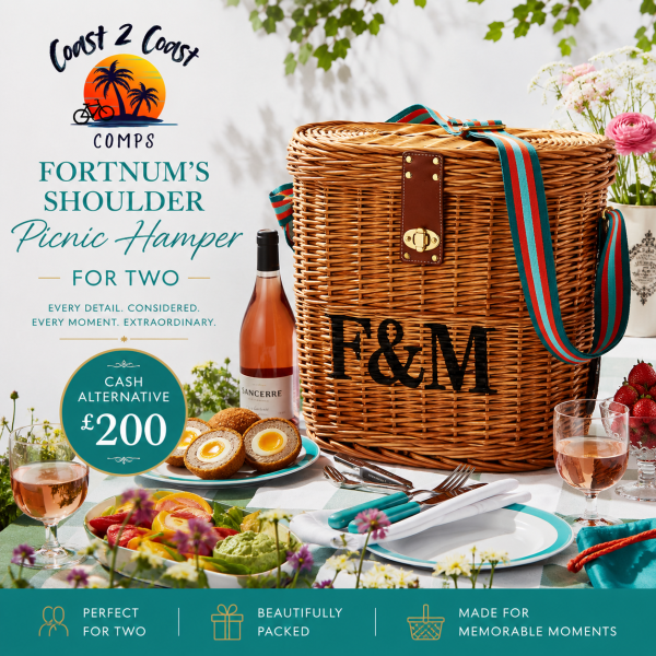 FORTNUM'S SHOULDER PICNIC HAMPER FOR TWO!