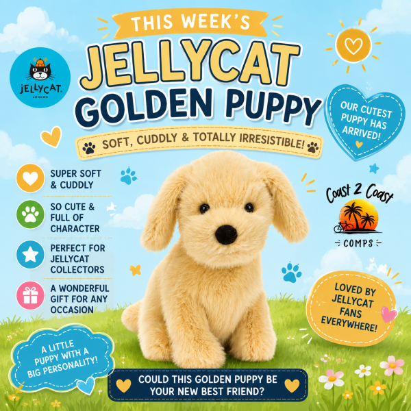 JELLYCAT GOLDEN PUPPY